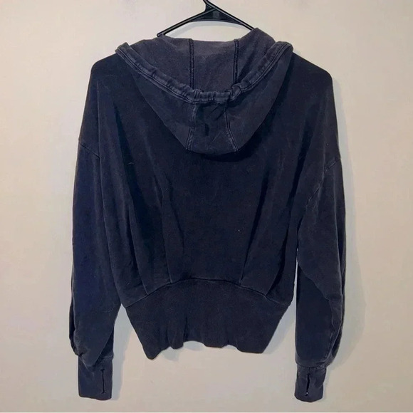 Athleta Black Balance Zip Up Hoodie Oversized XXS - Picture 3 of 3